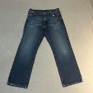 Lucky Brand Dungarees Bootcut Short Length Mens Blue Jeans